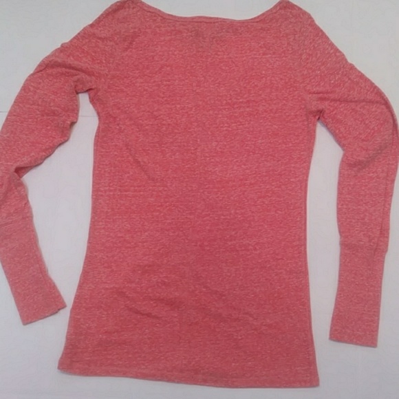 American Eagle Outfitters Women's Long Sleeve Pinkish Top White Size M cz106 - Picture 2 of 6